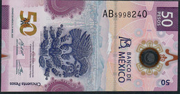 MEXICO NLP 50 PESOS 31.3.2021 #AB COMMEMORATIVE UNC. - Mexique