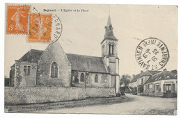 CPA  72 SARTHE DEHAULT L'Eglise Et La Place - Sonstige & Ohne Zuordnung