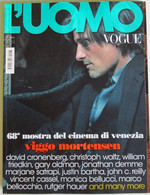 L’UOMO VOGUE 423 2011 Viggo Mortensen David Cronenberg Christoph Waltz Vincent Cassel Gary Oldman Rutger Hauer - Fashion