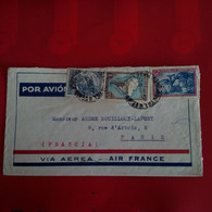 LETTRE ARGENTINE POUR PARIS VIA AEREA AIR FRANCE - Storia Postale
