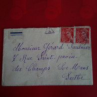 LETTRE LE MANS TAXE VERSO - Lettres & Documents