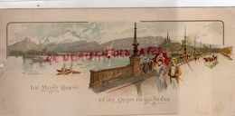 SUISSE- PUBLICITE CHROMO LITHO CARTONNEE- LE MONT BLANC ET LES QUAIS DE GENEVE- HORLOGERIE BIJOUTERIE - Other & Unclassified