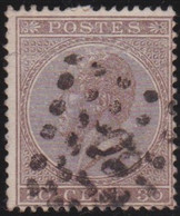 Belgie   .    OBP    .  19A  .  Perf. 15     .     O      .   Gestempeld  .   /   .   Oblitéré - 1865-1866 Perfil Izquierdo