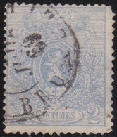 Belgie   .    OBP    .  24A   (2 Scans)  .  Perf. 15     .     O      .   Gestempeld  .   /   .   Oblitéré - 1866-1867 Petit Lion