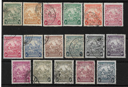 BARBADOS 1938 - 1947 SET OF 17 STAMPS INCLUDING BOTH COLOUR VARIETIES OF 1s STAMP SG 248/256a FINE USED  Cat £25+ - Barbados (...-1966)