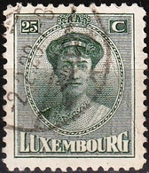 Luxembourg 1921 - Mi 128 - YT 126 ( Grand Duchess Charlotte ) - 1921-27 Charlotte Frontansicht