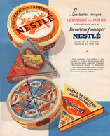 25- PONTARLIER-PUBLICITE FROMAGERIE-FROMAGE NESTLE-GRUYERE -POTAGE SOUPE MAGGI MERVEILLES DU MONDE - Alimentos