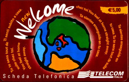 C&C 6144 SCHEDA TELEFONICA USATA WELCOME VINACCIA WED - Öff. Diverse TK