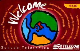 C&C 6156 SCHEDA TELEFONICA USATA WELCOME VINACCIA WEU - Öff. Diverse TK