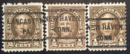 1929 - United States - Nathan Hale - 3 Stamps - Used - A2 - Usados