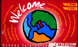 C&C 6118 SCHEDA TELEFONICA USATA WELCOME VINACCIA WCL 2^A QUALITÀ (PIEGA) - Öff. Diverse TK