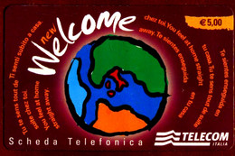 C&C 6151 SCHEDA TELEFONICA USATA WELCOME VINACCIA WEM - Öff. Diverse TK