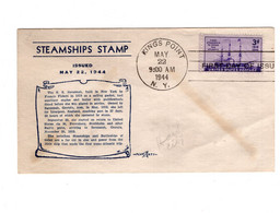 16408 " STEAMSHIPS STAMP 1944 ISSUED MAY 22,1944 " - 1941-1950