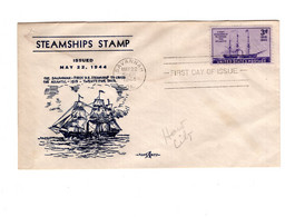 16412 " STEAMSHIPS STAMP 1944 ISSUED MAY 22,1944 " - 1941-1950