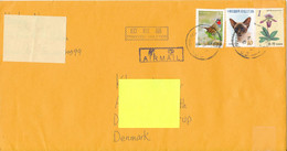 Taiwan Cover Sent Air Mail To Denmark 1998 Topic Stamps (the BIRD Stamp Is Damaged) - Cartas