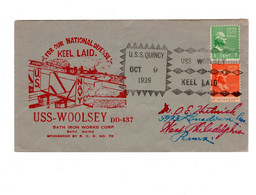 16418 " U.S.S. WOOLSEY-DD437-OCT. 9,1939 " - 1851-1940