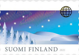FINLAND, 2021, MNH, NORTHERN LIGHTS, AURORA BOREALIS, 1v - Autres