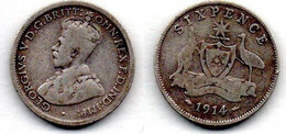 Australie -  6 Pence 1914 TB - Victoria