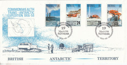 British Antarctic Territory (BAT) 1988 Trans-Antarctic Expedition 4v FDC Ca Rothera  (BAT305) - FDC