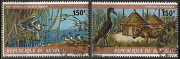 Série De 2 TP PA Oblitérés N° 160/161(Yvert) Sénégal 1978 - Oiseaux, Héron Et Sternes, Calaos Et Phacochère - Senegal (1960-...)