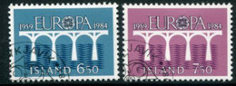 ICELAND 1984  Europa Used.  Michel 614-15 - Gebraucht