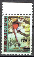 BENIN 2005 2006 MICHEL 1373 175F /50F Val 6€ - CERCOPITHECUS ERYTHROGASTER APES - OVERPRINTED OVERPRINT SURCHARGE MNH - Benin – Dahomey (1960-...)