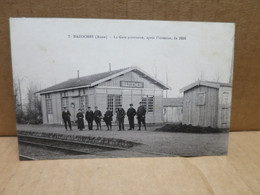 BAZOCHES (02) Gare Provisoire Après L'invasion De 1918 Animation - Andere Gemeenten