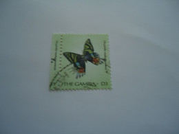 GAMBIA   USED  STAMPS     BUTTERFLIES - Gambia (1965-...)