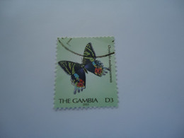 GAMBIA   USED  STAMPS     BUTTERFLIES - Gambia (1965-...)