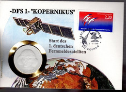 FRANCE  - 1989 - COPERNICUS KOPERNIKA ASTROLOGY SPACE - COIN ENVELOPE COVER - SOUVENIR B59 - Astrologie