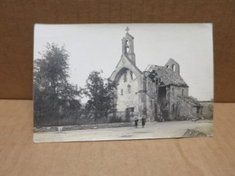 COURLANDON (51) Carte Photo Guerre 1914-18 église - Andere & Zonder Classificatie