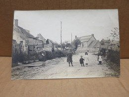 COURLANDON (51) Carte Photo Guerre 1914-18 Rue Animation - Andere & Zonder Classificatie