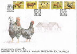 44710. Carta POTCHEFSTROOM (South Africa) 1991. Animal Beeding In South Africa, Animales Domesticos - Covers & Documents