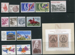 ICELAND 1982 Complete Issues MNH / **.  Michel 576-591 - Ongebruikt