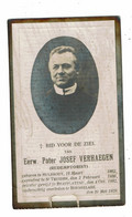 Doodsprentje 1929  Priester / Pater Josef Verhaegen : Hulshout - Roeselare . - Religion & Esotérisme
