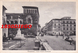 TARQUINIA - CORSO VITTORIO EMANUELE F/GRANDE VIAGGIATA 1955  ANIMAZIONE - Viterbo