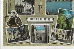 Besse-sur-Issole (83) : 5 Vues Avec Poupée Dont Place De La Mairie En 1966 GF. - Besse-sur-Issole