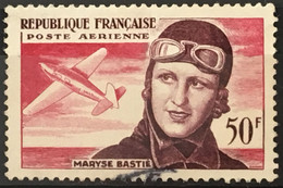 YT 34 (°) Obl 1955 Poste Aérienne Maryse Bastié (côte 5,35 Euros) France – 7krlot - 1927-1959 Afgestempeld