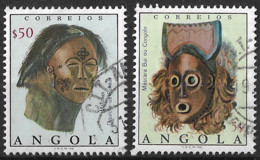 Angola – 1976 Masks Used Set - Angola