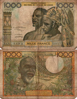 Ivory Coast / 1.000 Francs / 1959 / P-103A(k) / FI - Elfenbeinküste (Côte D'Ivoire)