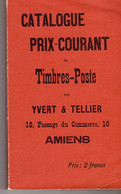 2022 - CATALOGUE Timbres - Poste YVERT ET TELLIER - 1ère Edition 1897 - Catalogues De Maisons De Vente