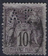 FRANCE 1900:  Le Y&T 89, Obl. CAD, Perf. "AE" - 1876-1898 Sage (Type II)