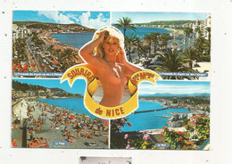 Cp , PIN UP , Sourire De NICE , Multivues, Voyagée 1983 - Pin-Ups