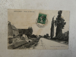 CPA 78 YVELINES - BREVAL : BOIS D'ARCY : Route De Saint-Cyr - Bois D'Arcy