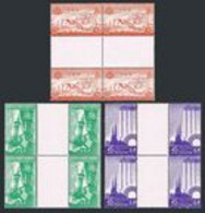 Syria UAR C6-C8 Gutter Block/4, MNH. Michel 9-11. Damascus Intl Fair, 1958. Minaret, - Autres & Non Classés