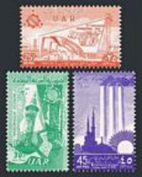 Syria UAR C6-C8,hinged.Mi 9-11. Damascus International Fair,1958. Minaret,Mosque - Autres & Non Classés