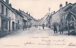 Cossonay VD, Grande Rue Animée, Meubles Guignard (5.8.1903) - Cossonay