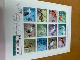 Hong Kong Stamp Bird MNH Owl Eagle Kingfisher Spoonbill - Unused Stamps