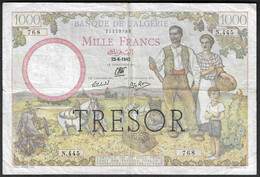 Francia - Banconota Circolata Da 1.000 Franchi Tesoro P-112a - 1945 #17 - 1943-1945 Marianne