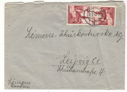 Allemagne - Generalgouvernement - Lettre De 1942 - Oblit Krakau - Exp Vers Leipzig - Valeur 13 Euros - Occupazione 1914 – 18